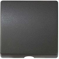 Лицевая панель Simon82 для вывода кабеля графит картинка